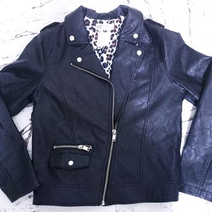 Girl's Forever21 Leather Moto Jacket